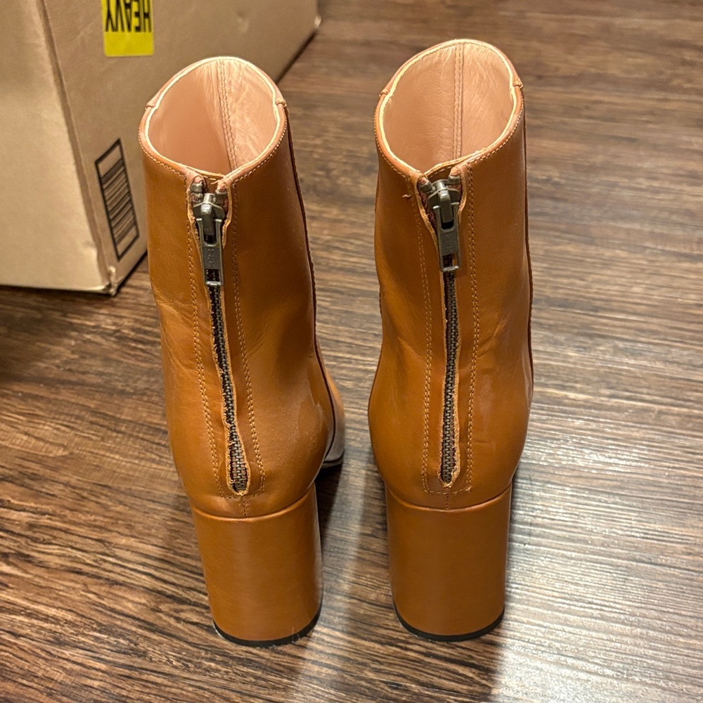 J. Crew Brown Leather Heeled Boots - Picture 4 of 11